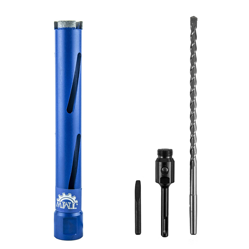 13/8" Dry Core Drill Bit for Concrete Brick 1/2" Shank Arbor 30/
